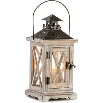 Wooden Candle Lantern Candle Holder, 4 of 7