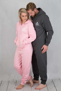 Adult Personalised Hubby And Wifey Onesies, 3 of 3