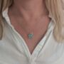 'The Trio' Amazonite Necklace, Silver, thumbnail 2 of 8
