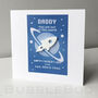 Personalised Father's Day Card With Space Rocket, thumbnail 1 of 3