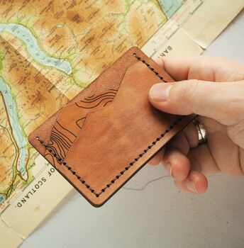 Custom Topography Credit Card Holder, 3 of 6