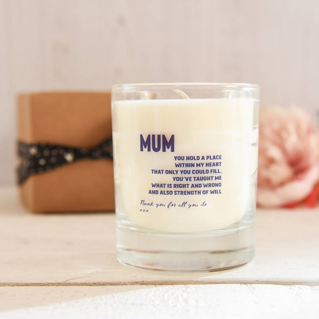 Personalised Scented Candle For Mum By Dotty Dora Designs ...