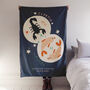 Personalised Couples Star Sign Zodiac Throw, thumbnail 2 of 4