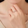 Sterling Silver Dancing Butterfly Ring, thumbnail 7 of 12