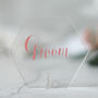 Personalised Wedding Hexagon Place Setting In Acrylic, thumbnail 5 of 12