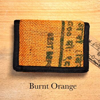 Handmade Rice Sack Wallet Fair Trade Recycled, 8 of 12