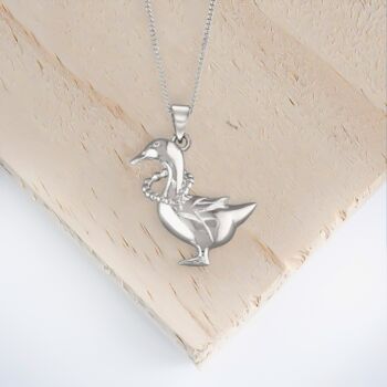 Mother Goose Necklace In Sterling Silver, 3 of 9