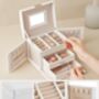 Three Tier Jewellery Box Lockable Organiser, thumbnail 5 of 6