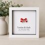 Personalised 2nd Anniversary Gift Handmade Cotton Bow, thumbnail 3 of 12