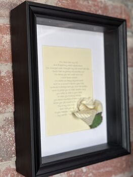 Literary 1st Anniversary Personalised Rose In Frame, 3 of 6