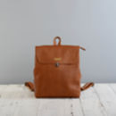 Minimalist leather backpack