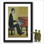 Piano Man Lowry Style Framed Art, thumbnail 1 of 2