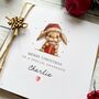 Handmade Bunny Christmas Card, For Grandson, Son Or Nephew, thumbnail 5 of 5