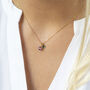 Mother And Child Birthstone Charm Necklace, thumbnail 1 of 11