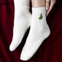 Cashmere Wool Christmas Bed Socks Gift Set, thumbnail 2 of 9