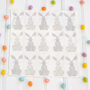 Easter Rabbit Linen Napkin Crackers, 10 of 12