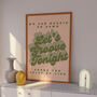 Let's Groove Tonight Print | Music Poster | Wall Art | A5 A4 A3 | Bold | Typographic | Quote | Print | Disco Music, thumbnail 3 of 5