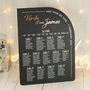 Modern Arch Acrylic Wedding Table Plan, thumbnail 3 of 11