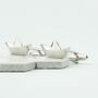 1st Anniversary Paper Boat Personalised Cufflinks, thumbnail 3 of 11