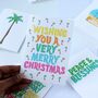 Wishing You A Very Merry Christmas Greeting Card, thumbnail 1 of 3