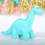 Dinosaur Rattle With Personalised Gift Bag, thumbnail 5 of 7