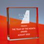 Personalised Corporate Block Glass Award, thumbnail 1 of 2