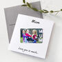 Personalised Card With Removable Metal Photo Keepsake For Mum, thumbnail 2 of 7