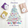 Personalised 'Oh Christmas Tree' Linen T Towel, thumbnail 1 of 3