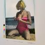 'Centrefold' Pin Up On Beach With Glitter And Metallic, thumbnail 7 of 10