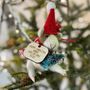 Personalised Hamster Christmas Decoration, thumbnail 1 of 3