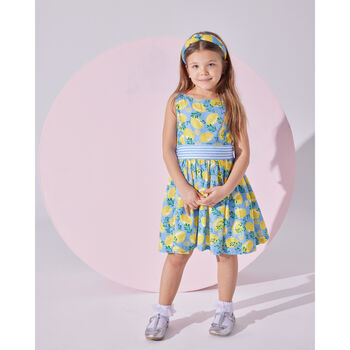 Lemon Garden Dress With Hairband Accessory, 6 of 7