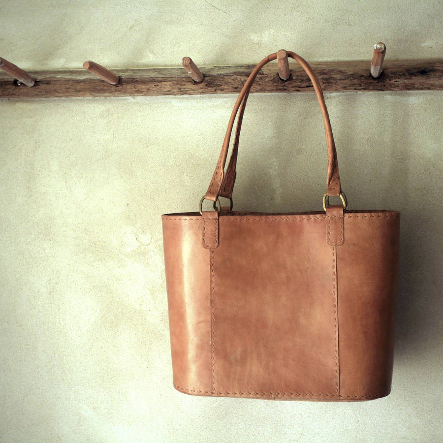 leather savannah shopper bag by nkuku | notonthehighstreet.com