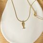 Lucky Fish Pendent Necklace, thumbnail 1 of 4