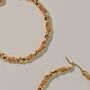 18 K Gold Plated Creole Hoop Earrings, thumbnail 2 of 8