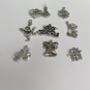 Teacher Lucky Sixpence Christmas Charm Keyring, thumbnail 2 of 3