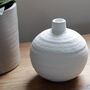 White Round Bud Vase, thumbnail 3 of 3