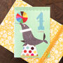 Seal 1st Birthday Card, thumbnail 1 of 5