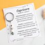 Personalised Zodiac Birthday Initial Gemstone Keyring, thumbnail 10 of 12