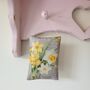 Handmade Daffodil Print Hanging Decoration Scented With Lavender Or Rose Petals, thumbnail 5 of 5
