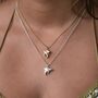 Flying Pig Necklace, Sterling Silver Or Gold Plated, thumbnail 1 of 11