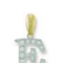 Delicate Monogram 9 K Solid Gold Pendant, thumbnail 6 of 12