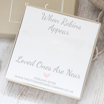 Personalised Rose Gold Seed Slider Bracelet With Baby Robin, 3 of 5