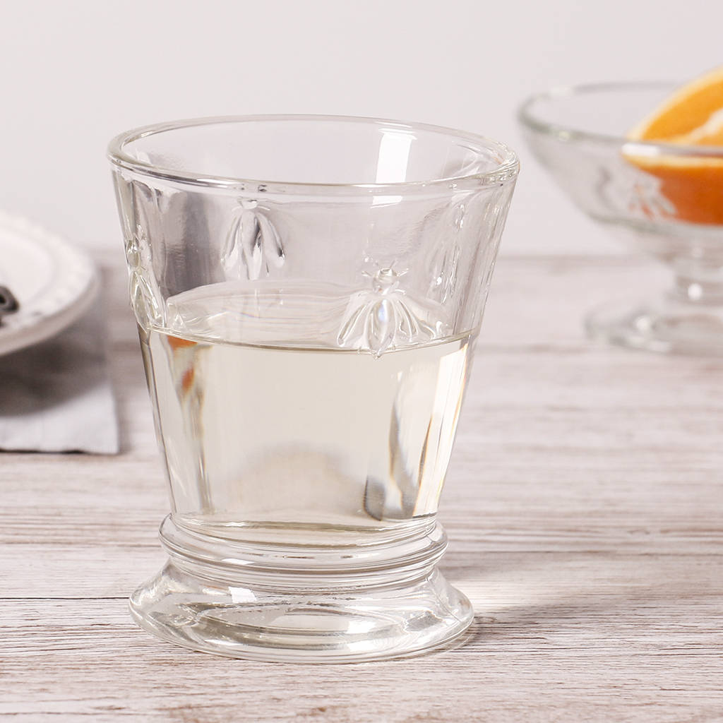 honey bee water glass tumbler by dibor