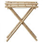 Organic Bamboo Outdoor Tray Side Table, thumbnail 4 of 5