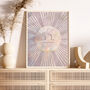 Custom Star Sign Birthday Zodiac Art Print, thumbnail 1 of 9