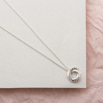 Personalised Micro Russian Ring Necklace, 4 of 8