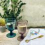 Blue Stemmed Wine Glass, thumbnail 1 of 1