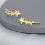 Sterling Silver Shooting Star Crawler Earrings, thumbnail 5 of 11