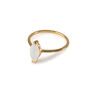 White Opal Marquise Ring In 14k Gold Vermeil Plated, thumbnail 2 of 6