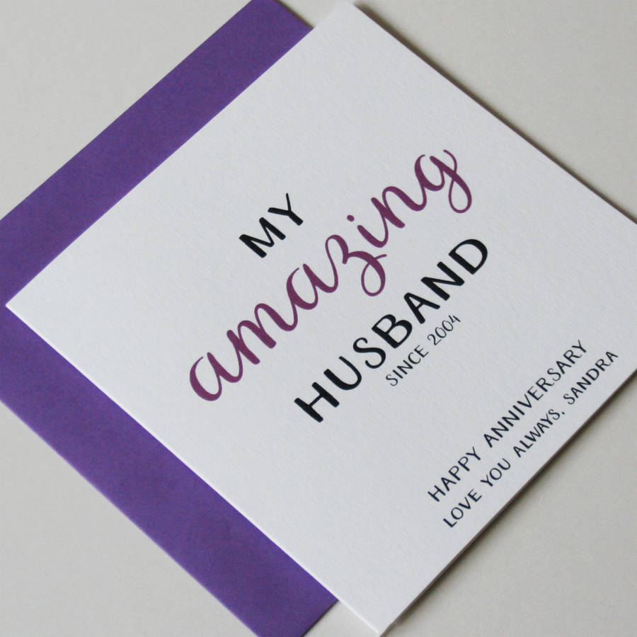 happy anniversary to my… personalised greeting cardthe